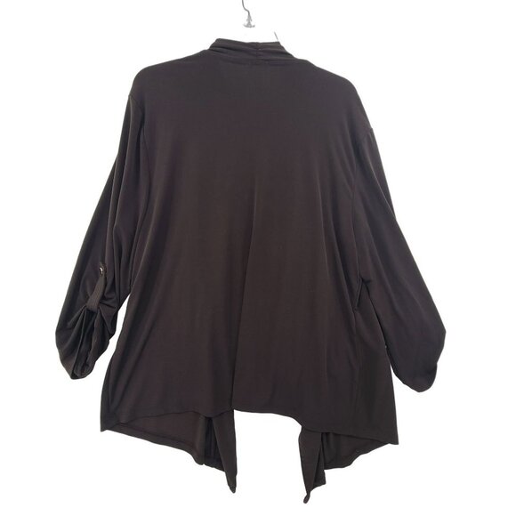 Chico's Women's Long Sleeve Cardigan Brown Size 3 - Picture 7 of 11